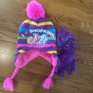 Girls Hat and Gloves